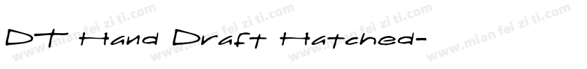 DT Hand Draft Hatched字体转换